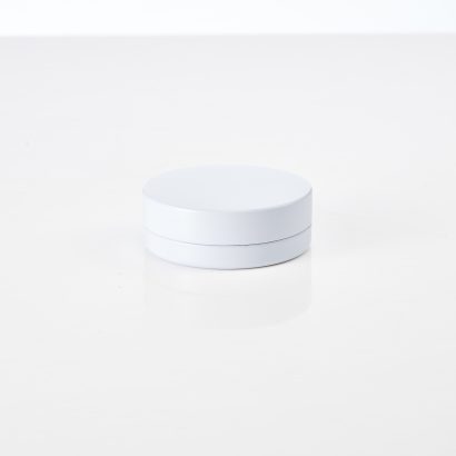 Cannasupplies small CR tin, deco in matte white