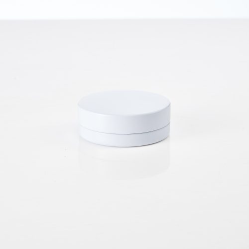 Cannasupplies small CR tin, deco in matte white
