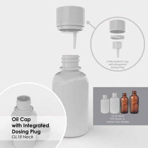 Oil Cap with Integrated Dosing Plug GL18 Neck