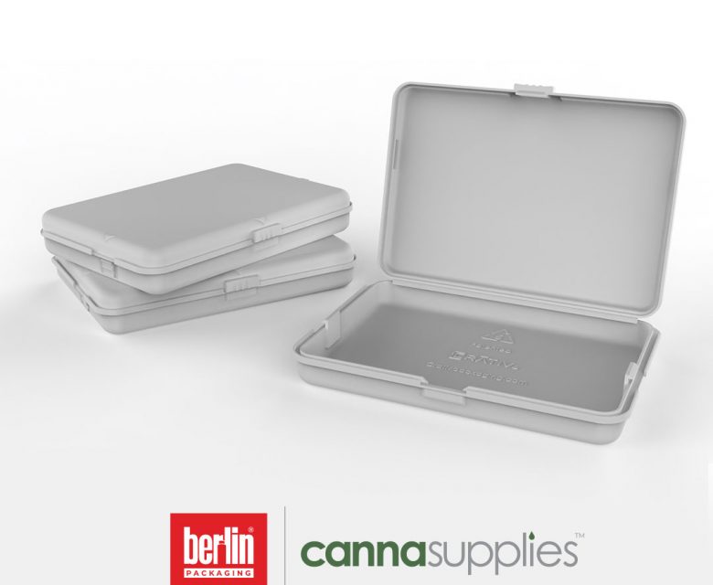 CRATIV Slim Packaging now available with 50% PCR. Distributed by Cannasupplies